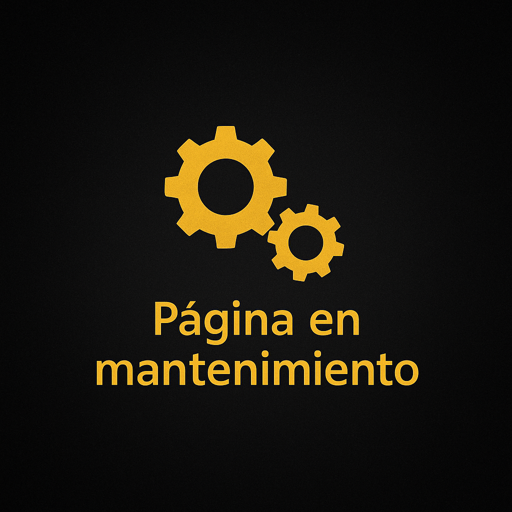 Página en mantenimiento